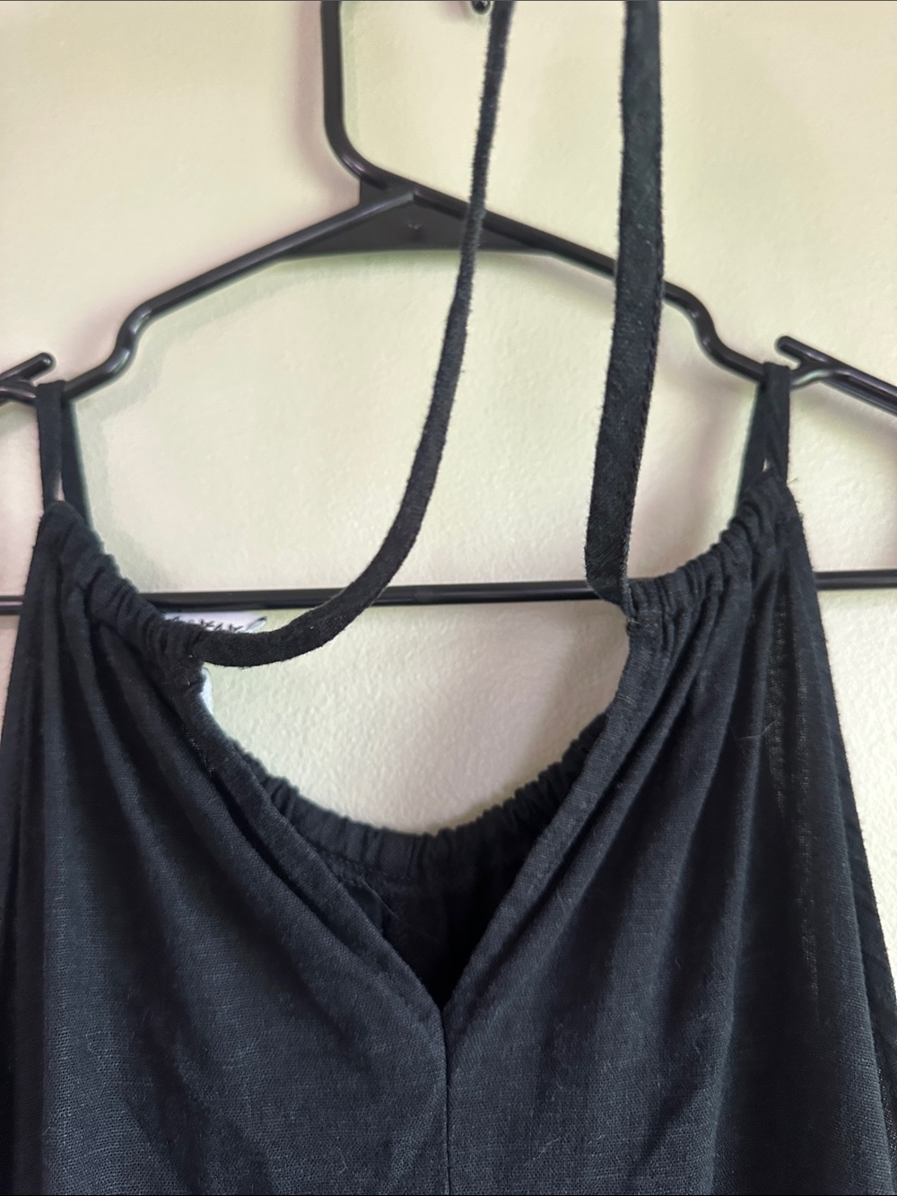 Ava & Viv Black Sleeveless Maxi Dress with Front Twist - Picture 5 of 7